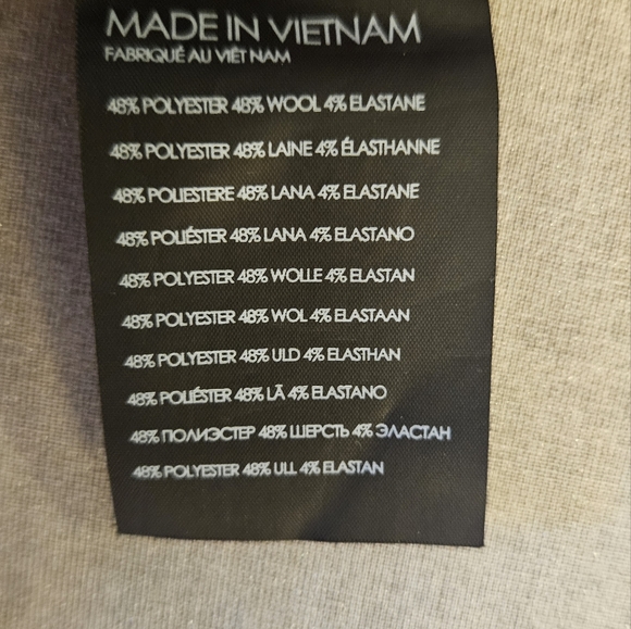 Club monaco - navy work pants - button/overlap fold detailing - size 00 - Picture 5 of 6